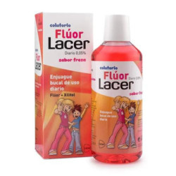 Fluor Lacer Junior Enjuague Bucal De Uso Diario  1 Envase 500 Ml Sabor Fresa